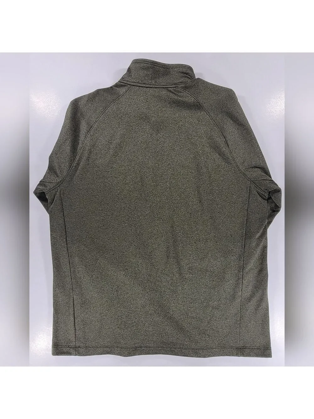 NORTH FACE Sweater Mens XL Olive 1/2 Zip Pullover Chest Pocket Logo Outdoor Hike
